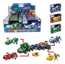Blocos De Montar Estilo Lego Coleção Carrinho Robo 4 Em 1