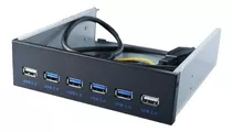 Panel Frontal 5.25'' Con 4 Usb 3.0 2 Usb 2.0 Para Gabinete