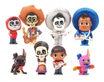 Viva A Vida É Uma Festa 8pcs Bonecos Miniatura Coco Disney