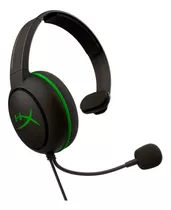 Auricular Gamer Hyperx Cloudx Chat Negro Y Verde Con Micrófono Cableado Edición Xbox 1 Unidad