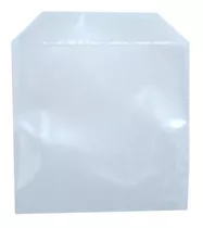 2000 Envelopes De Plástico Transparente Liso Saquinho Para Embalar Mídia Cd/dvd Saco Com Aba E Sem Cola 12,5x12,5cm