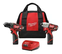 Combo Milwaukee 2494-22 M12 Taladro Y Atornillador Impacto