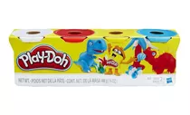 Play-doh Set De 4 Colores Surtidos (454 Gr Totales) - Hasbro