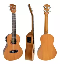 Ukulele Shelby Su23me Stnt Concert 23 Mogno Fosco Eletrico