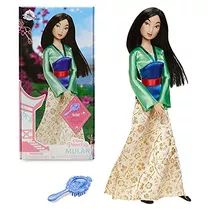 Disney Tienda Oficial Mulan Classic Doll Para Niños, 11 ½ Pu