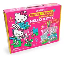 Quebra-cabeça 4 Em 1 Colorir Hello Kitty 72 Peças 3 Hidrocor