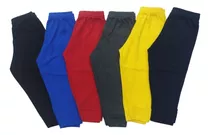 6 Pack Pantalones Colores Básicos Vibrantes Bebés 3 A 18m