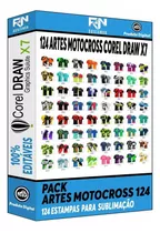 Pacote Artes Camisas Motocross Vetor - 124 Artes