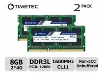 Memoria Ram 8gb (2x4gb) Ddr3 1600mhz Sodimm Timetec