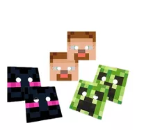 Mascaras Antifaz Para Fiesta Motivo Minecraft