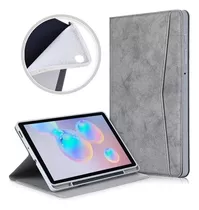 Funda Smart Cover Para Tablet Samsung S6 Lite Sm P610 P615 Color Gris