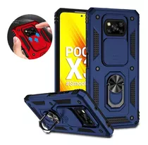 Capa Capinha Anti-impacto Poco X3/ X3 Pro Armadura Militar Cor Azul