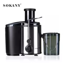 Extractor De Jugos Sokany Extractor Sk-400 Negro Y Plateado