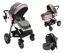 Carriola De Paseo Noni Is-999-a 2023 Rosa Con Chasis Color Plateado