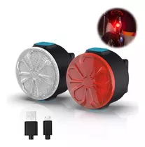 Kit Luces Moto Luz Trasera Faros Led Casco Recargables