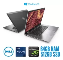 Notebook Dell 7530 - Xeon E2176 64gb Ddr4 512ssd Funcionando