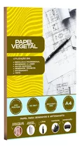 Papel Vegetal A4 210x297mm 65g 100 Folhas