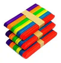 Palos De Paleta De Colores * 100 Unidades   