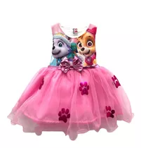 Vestido Bebé Niña Barbie Paw Patrol Sirenita Mimi Navidad