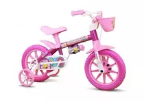 Bicicleta Infantil Nathor Aro 12 Flower De 2 A 5 Anos