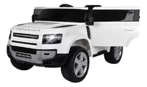 Carrinho Elétrico Infantil Land Rover Controle 12v Importway Cor Branco
