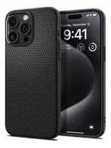 Case Spigen Liquid Air Para iPhone 15 Pro Max 6.7 Mate Black