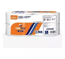 Papel Higiénico Sanitisu 9 PuLG Hoja Sencilla 4 Unid X 250mt