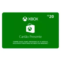 Oferta Cartão Presente Gift Card Xbox Brasil R$ 20 Reais