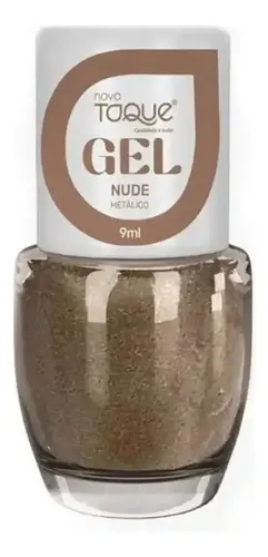 Esmalte Novo Toque Nude Metálico Gel 9ml MercadoLivre
