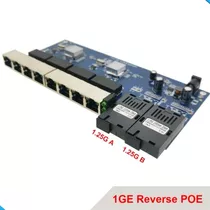 Switch Placa Poe Reverso Rede Metro Giga Gigabit A B-8p Rj45