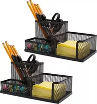 Organizadores Para Escritorio Metal Porta Lapiz 3 Cavidades 