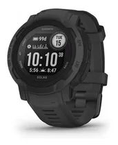 Garmin Instinct 2 Solar Graphite, Black Strap Smartwatch, 45