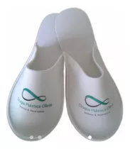 300 Pares De Pantuflas Descartables De Goma Eva Con Logo