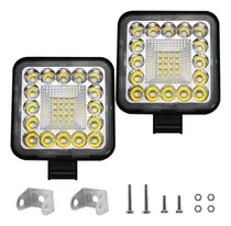 Par Faros 32 Led Auxiliar Fija De Lzu Para Jeep Auto Moto