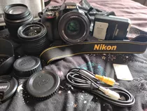 Câmera Nikon D3300 +lente18-55mm + Lente50mm +lente55-200mm 