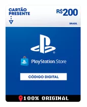 Gift Card Playstation Store 200 Reais Psn Plus Ps4 Ps5 Br