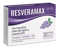 Resveramax® X 30 | Resveratrol + Coenzima Q10 + Vitaminas Sabor Sin Sabor