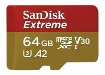 Tarjeta Micro Sd 64gb Sandisk Extreme 100mb/s 4k 