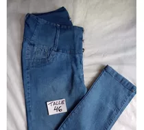 Jeans Cintura Ancha/altos Modernos Elastizados Talle 46 !! 