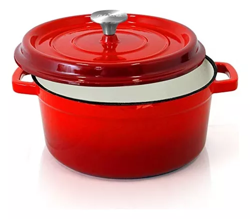 Olla De Hierro Fundido Roja Nutrichef Ncciec Mercadolibre