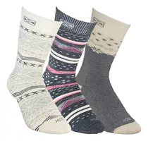 Pack X 3 Medias Dama Termicas Urbanas, Gruesas, Sox Mujer