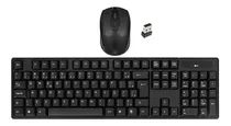 Kit De Teclado E Mouse Sem Fio Mbtech K4 Português Brasil De Cor Preto