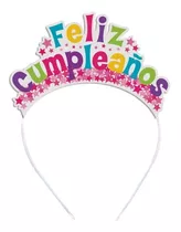 Diadema Tiara Feliz Cumpleaños X 4 - Sempertex