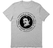 Nikola Tesla Remera Unica En Gris O Blanco
