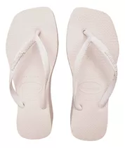 Chinelo Havaianas Plataforma Square Branca Original