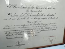 Cuadro Militar Orden Libertador San Martín 