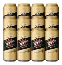 Cerveza Miller Genuine Draft Lata 473ml X12 Unidades