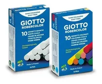 Kit 20 Giz Hipoalergênico Lousa 10 Coloridos + 10 Branco