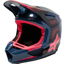 Casco Motocross Fox  V2 Dier Dark Indo Moto Atv Azul Fucsia