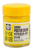 Pôster Tempera Professional Sakura Color 30ml - Várias Cores Amarelas